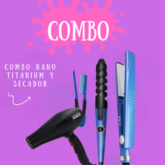 SUPER COMBO NANO TITANIO Y SECADORA